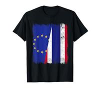 UE Tailandia Media Bandera Europa Raíces tailandesas Camiseta