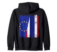 UE Tailandia Media Bandera Europa Raíces tailandesas Sudadera con Capucha