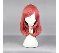 Uearlid Cosplay Wig Anime Love Live School Idol Project Cosplay Peluca Maki Nishikino Cosplay Pelucas sintéticas Resistentes al Calor Halloween Carnaval Fiesta