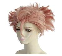 Uearlid Cosplay Wig Anime Peluca ID: INVADED Narihisago Akihito Naranja Rosa Pelo Corto Peluca Cosplay Comic-con Halloween Fiesta Carnaval Hombres y Mujeres Anime Fans Regalo