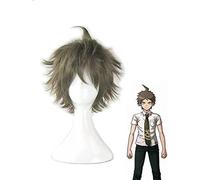 Uearlid Cosplay Wig Hajime Hinata Peluca Resistente al Calor Pelo sintético Cosplay Peluca + Gorro de Peluca