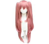 Uearlid Cosplay Wig Pelucas de Cosplay de Anime Seraph of The End for Krul Tepes, Pelo sintético Resistente al Calor con Clip Largo Rosa y Recto