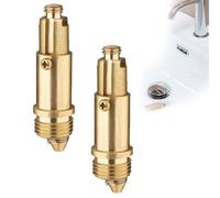 UEAVOID 2Pcs Perno Válvula de Desagüe,Válvula para Lavabo Clic Clac, Mecanismos de Recambio para Juego de Drenaje Universal,Elemento de Muelle de Compresión para Reemplazar Piezas Rotas
