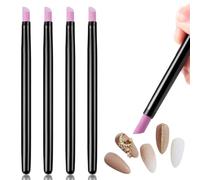 UEAVOID 4 piezas de lima de uñas de piedra de doble cabezal de cuarzo, herramienta para quitar cutículas, cortar, pulidor, herramienta de manicura (4PCS)