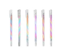 UEAVOID 6 Unidades Bolígrafos de Gel con Purpurina Arcoíris para Niños Mágicos para Colorear (Multicolor)