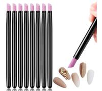 UEAVOID 8 piezas de lima de uñas de piedra de doble cabezal de cuarzo, herramienta para quitar cutículas, cortar, pulidor, herramienta de manicura.8pcs