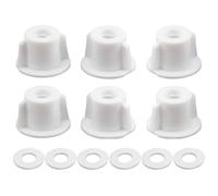UEAVOID Juego de 6 piezas de tornillos con arandela para asiento de inodoro (Rosca M6)