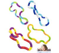 UEAVOID Juguetes Fidget Tangle Twisty 4 Piezas, 4 Estilos Únicos para Alivio Estrés, Ansiedad y Mejora de Concentración en Niños y Adultos, TDAH, Autismo