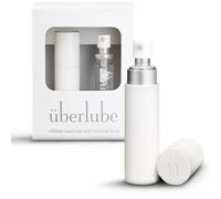 Überlube Kit de viaje de gel lubricante | Lubricante sexuales estimulantes de silicona para el sexo anal - compatible con látex, sin perfume, sin sabor, sin residuos - 15ml blanco