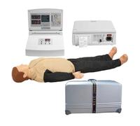 Übungspuppe für Erwachsene mit Feedback-Monitor, geeignet für die HLW-Ausbildung von Erwachsenen und Lehrmaterialien im medizinischen Bereich.