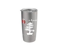 Uechi Ryu Karate para principiantes, diseño de árbol bonsái japonés Vaso térmico de acero inoxidable de doble pared