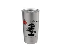 Uechi Ryu Karate para principiantes, diseño de árbol bonsái japonés Vaso térmico de acero inoxidable de doble pared