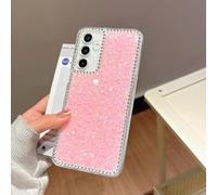 UEEBAI - Carcasa para Samsung Galaxy A54 5G, silicona con purpurina, ultraligera y delgada, funda de teléfono con purpurina antigolpes, suave, antigolpes, para niñas, color rosa
