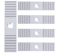 UEETEK 5 piezas de correa dentada abrazaderas de aleación de aluminio impresora 3D accesorios 2GT correa dentada caja de cambios Clamp Mount Block