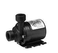 UEETEK Bomba de agua sumergible CC 12 V, 800 L/H, 5 m, sin escobillas para pozos, sistema de circulación de agua