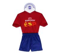 UEFA Euro 2024 Minikit/mini camiseta de 17 x 14 cm, con ventosa, artículo para fans de fútbol, Europam, producto oficial de regalo (Spain Design)
