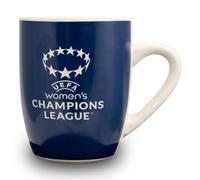 UEFA Taza de té de la Liga de Campeones para mujer, UWCL, producto oficial, té, café, cerámica, 325 ml, gran idea de regalo de fútbol, para niños y adultos