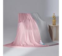 UEGFSIJRF Manta refrescante tamaño Completo, edredones refrescantes for Personas Que Duermen Calientes; Edredón refrescante Suave, Transpirable liviano for Verano.(Pink2,150 * 200cm(60" x 80"))