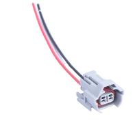 UEGVJIAS Conector Sensor Compatible con Nissan para 350Z Conectores De Inyector De Combustible De 2 Pines con Cable Flexible 6189-0060(Female)