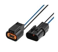 UEGVJIAS Conector Sensor PB625-02027 PB621-02020 Conector de arnés de cableado de luz antiniebla para Sensor ABS automotriz Impermeable de 2 Pines Macho y Hembra(2p Male Female)