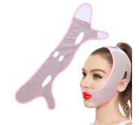 UEIOAVL Cinturones de estiramiento facial, 1 pieza de lifting facial para contorno facial y para dormir con mascarilla reutilizable en forma de V para eliminar la papada