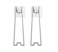 UEIOAVL Colgadores para cuadros, 2 uds Caballete adhesivo para álbum soporte de acero inoxidable con parche adecuado para exhibición de marcos de pintura fotográfica (13cm)