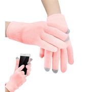UEIOAVL Guantes hidratantes 1 par de guantes rosas para pantalla táctil, guantes hidratantes para mujer, guantes de algodón para neurodermatitis, guantes tejidos