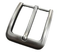 UEIOAVL Hebillas de cinturón para hombre, Hebilla de cinturón retro clásica Hebilla de repuesto cuadrada de una sola garra para cinturones de hombres y mujeres (Plata)