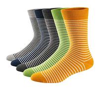 Ueither Calcetines Estampados Hombre Casuales Divertidos Calcetines altos de Colores con Algodón Fino (Color 17, 42-48)