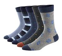 Ueither Calcetines Estampados Hombre Casuales Divertidos Calcetines altos de Colores con Algodón Fino (Color 25, 42-48)