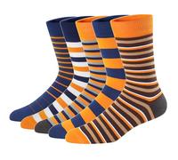 Ueither Calcetines Estampados Hombre Casuales Divertidos Calcetines altos de Colores con Algodón Fino (Color 28, 42-48)