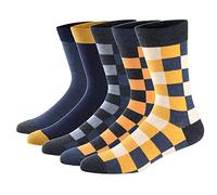 Ueither Calcetines Estampados Hombre Casuales Divertidos Calcetines altos de Colores con Algodón Fino (Color 26, 42-48)