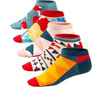 Ueither Calcetines Estampados Hombre Casuales Divertidos Calcetines Corto de Colores con Algodón Fino , Color 1, talla 39-46