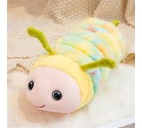 Ueiwffzo Caterpillar Peluche para bebé, 30 cm, oruga de peluche educativo, peluche para bebés, regalo para niños, niñas, niños (amarillo)