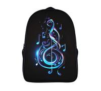 UENDOKRNN Music Notation Mochila Infantil, Mochila 3D Mochila Guardería Pequeña Para Niñas Mochila Linda Para Preescolar Con Correa Para El Pecho 40x28x16cm