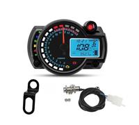 Uentakilómetros Para 12V Motocicleta Accesorios Universales Cuentakilómetros Digital Velocímetro Instrumento 7 Colores Salpicadero(Type C)