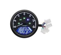 Uentakilómetros Velocímetro Digital Universal para Tablero De Motocicleta, Tacómetro De 199MPH/Kmh con Panel De Instrumentos Indicador para 12V(Type Z)