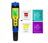 Ueomul Medidor Cloro y pH Piscinas 7 EN 1, Tester pH Cloro (FAC） TDS EC SALT ORP y TEMP con ATC, Analizador Agua Impermeable IP67, profesional pH Meter para agua potable, hidroponía y spa