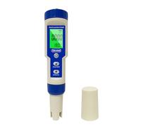 Ueomul Medidor pH Agua 5 EN 1 con medición de TDS EC Salinidad Temperatura, multiparamétrico Medidor Sal pH piscina impermeable IP67, ±0.01 alta precisión pH Meter con función ATC