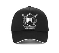 UEREGFGY Gorra de Béisbol de Esquí y Snowboard The Mountains Are Calling' - Gorra de Papá Ajustable para Hombres y Mujeres al Aire Libre, Diseño Unisex Genial Regalo Deportivo