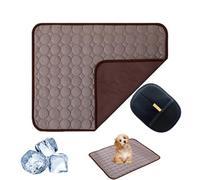 UERSUR Paw Frost Mat for Cats Dogs,2025 Upgrade 3-Layer System Self-Cooling Mat, Cooling Mat for Dogs, Pet Washable for Home,Car,Garden or On The Go (Coffee, M(7,5 kg o menos))