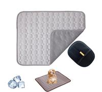 UERSUR Paw Frost Mat for Cats Dogs,2025 Upgrade 3-Layer System Self-Cooling Mat, Cooling Mat for Dogs, Pet Washable for Home,Car,Garden or On The Go (Light Grey, M(7,5 kg o menos))