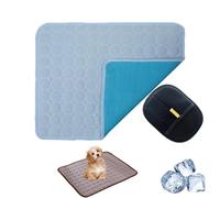UERSUR Paw Frost Mat for Cats Dogs,2025 Upgrade 3-Layer System Self-Cooling Mat, Cooling Mat for Dogs, Pet Washable for Home,Car,Garden or On The Go (Light Blue, XS (1 kg o menos)