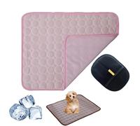 UERSUR Paw Frost Mat for Cats Dogs,2025 Upgrade 3-Layer System Self-Cooling Mat, Cooling Mat for Dogs, Pet Washable for Home,Car,Garden or On The Go (Rosa, XS (1 kg o menos))