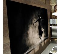 UERWOWELL Alfombra de área de Ballet Moderno 120x200cm Silueta Elegante de Bailarina con Falda fluida alfombras Finas y Antideslizantes decoración del Suelo para Aula de Estudio de Baile