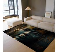 UERWOWELL Alfombra Estilo exótico 80x150cm Símbolos Antiguos faraones y símbolos egipcios Alfombras Suelo Estudio Lavado Estudio Lavado Biblioteca Decoración del Museo