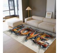UERWOWELL Alfombras urbanas de Pop Art 100x150cm Estilo Grafiti 3D Love Letters Impresos Alfombra de Pelo bajo Sala de San Valentín Sala de San Valentín Decoración del Suelo