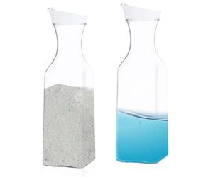 UESDU 2 Piezas Dosificador Detergente Lavadora, 1500 ml Dispensador Detergente Lavadora Gran Dispensador de Detergente Duradero PET para Detergente en Polvo y Suavizante