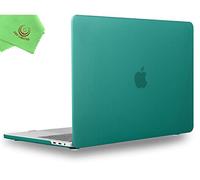UESWILL - Carcasa para MacBook Pro de 15", 2019, 2018, 2017, 2016, Modelo A1990 A1707, Carcasa rígida Lisa Mate Compatible con MacBook Pro de 15" con Barra táctil y USB-C, Verde Pavo Real