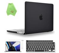 UESWILL Chip 3 en 1 compatible con MacBook Pro de 14 pulgadas M5 M4 M3 M2 M1 Pro Max (versión 2021-2026), carcasa rígida mate + cubierta de teclado de diseño del Reino Unido + protector de pantalla